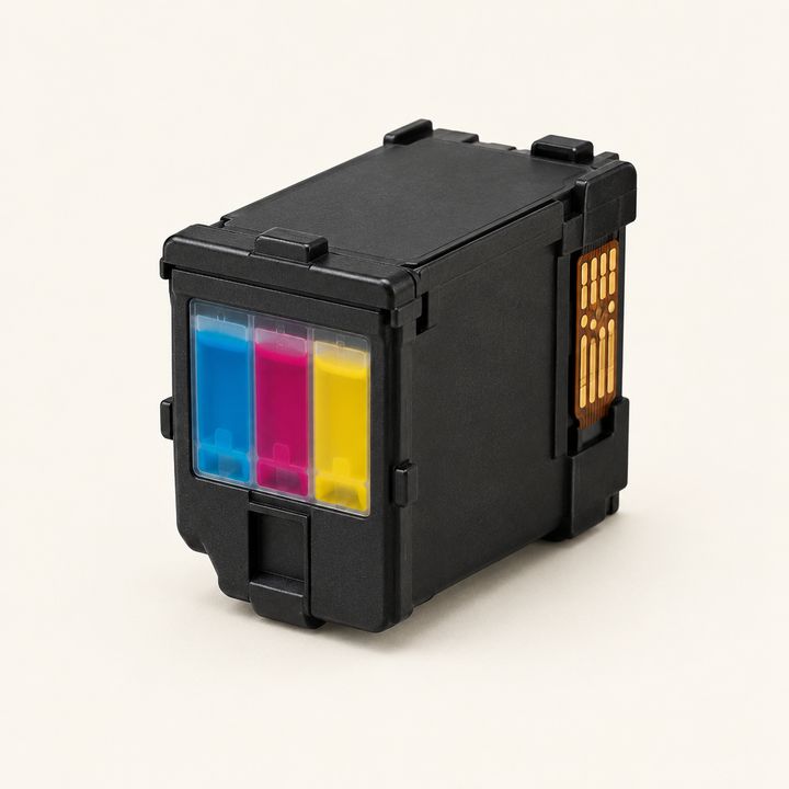 HP 67 tri-color ink cartridge — Tri-color replacement ink for HP 67 printers.
